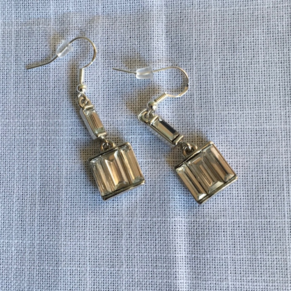 Kenneth Cole CZ Dangle Earrings